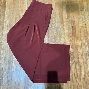 Banana Republic Red Wide Leg Pants High Waisted